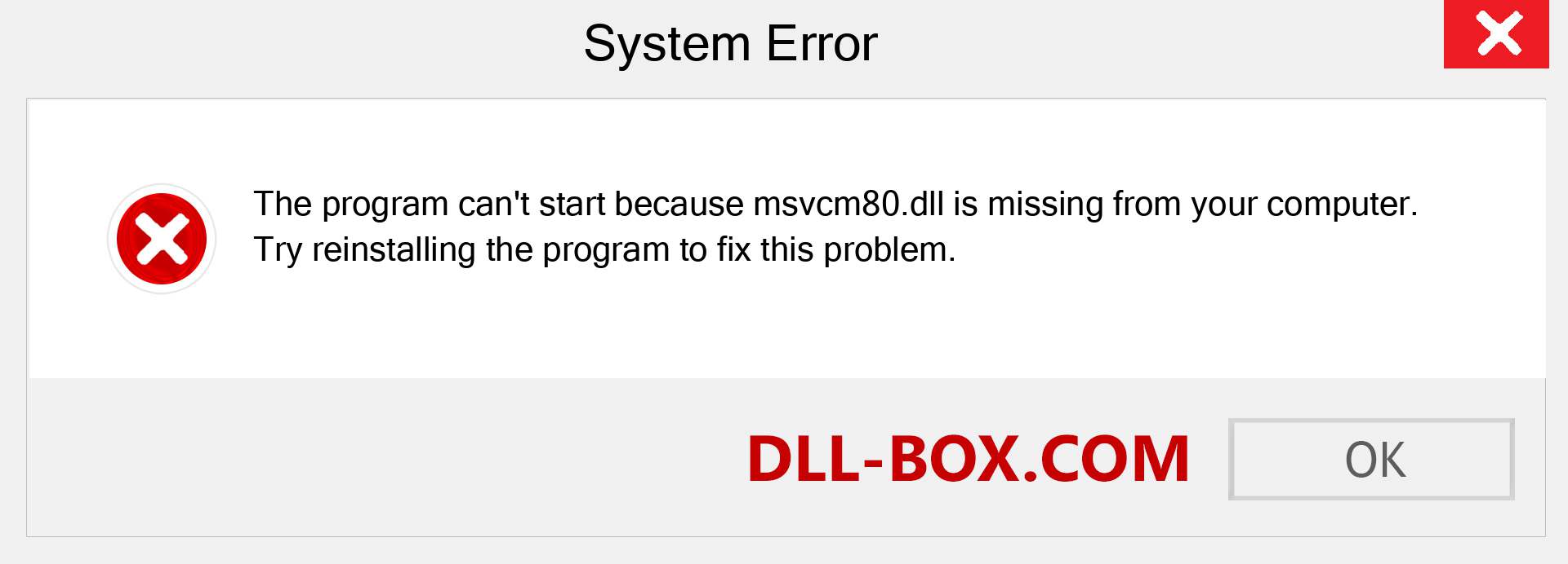  msvcm80.dll file is missing?. Download for Windows 7, 8, 10 - Fix  msvcm80 dll Missing Error on Windows, photos, images